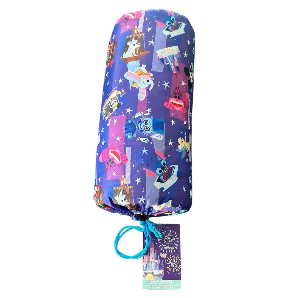 Disney Purple Blue Character Print Drawstring Bag